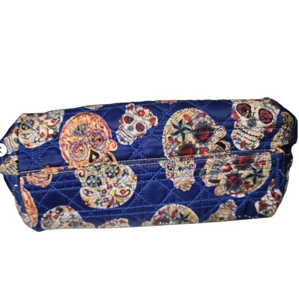 Montana West Sugar Skull Quilted Embellished Tote - Picture 7 of 14